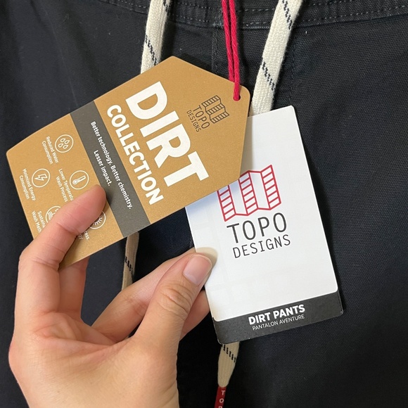 Topo Designs Dirt Pants Outdoor Hiking - Men's Size XXL - Black - Picture 2 of 10